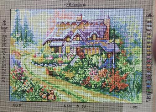 Cado voorbedrukt borduurstramien landschap  802, Hobby en Vrije tijd, Borduren en Borduurmachines, Nieuw, Onderdeel of Toebehoren
