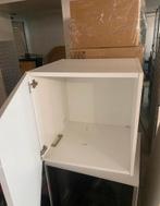 Witte Boekenkast met Deur, Gebruikt, Ophalen of Verzenden, Minder dan 100 cm, 25 tot 50 cm