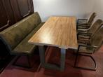 Eettafel met 3 stoelen en bank, Huis en Inrichting, Ophalen, Gebruikt, Minder dan 4 stoelen