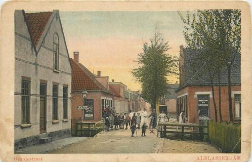 (701-342-027) Alblasserdam Oranjestraat, Verzamelen, Ansichtkaarten | Nederland, Zuid-Holland, Verzenden
