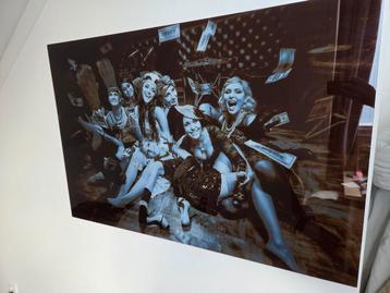 Mooi glasschilderij 120 bij 80 beschikbaar voor biedingen