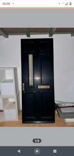 Hardhouten voordeur, Doe-het-zelf en Verbouw, Ophalen, Zo goed als nieuw, Buitendeur, 200 tot 215 cm