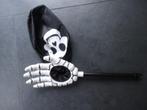 Trick or treat snoepzak schedel met handvat, halloween, Ophalen of Verzenden, Zo goed als nieuw, Feestartikel, Halloween of Griezel