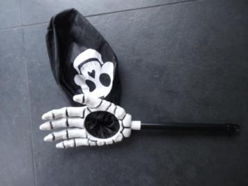 Trick or treat snoepzak schedel met handvat, halloween beschikbaar voor biedingen
