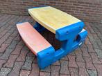 Kinder picknicktafel, Tuin en Terras, Picknicktafels, Overige materialen, Gebruikt, Rechthoekig, Ophalen