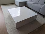 Salontafel hoogglans wit met grote lade, Ophalen, Gebruikt, 100 tot 150 cm, 50 tot 100 cm