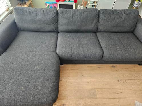 2,5 zits bank met chaise longue gedeelte, Huis en Inrichting, Banken | Bankstellen, Gebruikt, 250 tot 300 cm, 75 tot 100 cm, Stof