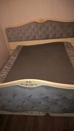 ANTIEK BROCANT BAROK 2 PERSOONSBED MATRAS BODEM, Ophalen, Gebruikt, 210 cm, BAROK BROCANT