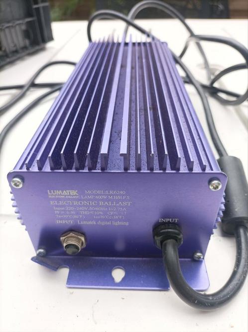 Lumatek 600 Watt HPS Dimbare Elektronische Ballast. , Tuin en Terras, Kweekspullen, Zo goed als nieuw, Kweeklamp, Ophalen
