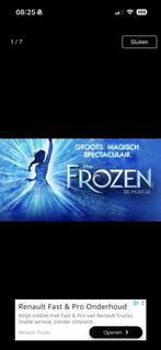 Twee kaartjes frozen. Zaterdag avond 8 november 35 ps., Tickets en Kaartjes, Twee personen, November