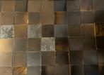 Zwart, brons, goud en grijs kleurige (witjes) 13 x 13 cm., Ophalen