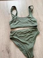 H&M olijfgroene bikini met high waisted broekje, H&M, Ophalen of Verzenden, Zo goed als nieuw, Bikini