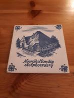 Wandtegel Noordhollandse stolpboederij. Blauw  / wit., Ophalen of Verzenden