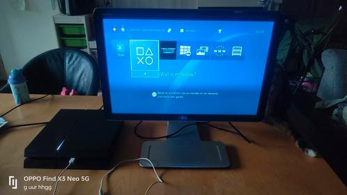 Ps 4 slim 1 Tb plus Monitor, Spelcomputers en Games, Spelcomputers | Sony PlayStation 4, Gebruikt, Slim, 1 TB, Met 1 controller
