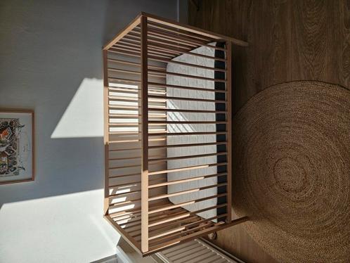 Beuken ledikant Puck + matras HIMLAVALV IKEA, Kinderen en Baby's, Babywiegjes en Ledikanten, Zo goed als nieuw, Ledikant, Ophalen