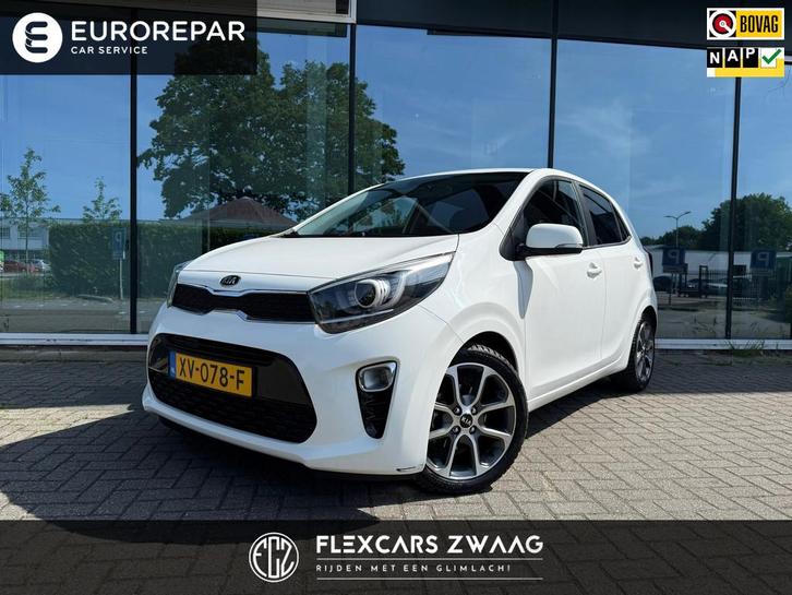 Kia Picanto 1.0 CVVT Design Edition - Navi - Leder - Camera, Auto's, Kia, Bedrijf, Te koop, Picanto, ABS, Airbags, Airconditioning