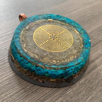 Orgonite kettinghanger - Labyrint  beschikbaar voor biedingen