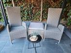Mooie wicker set met standen stoelen, Tuin en Terras, Tuinsets en Loungesets, Gebruikt, Loungeset, Wicker, Hocker