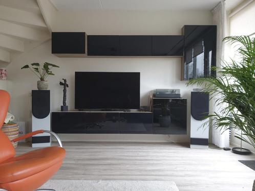Ikea Besta SELSVIKEN Deur/ladefront zwart hoogglans GLASSVIK, Huis en Inrichting, Kasten | Wandmeubels, Zo goed als nieuw, Minder dan 100 cm
