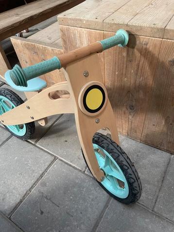 Hema houten loopfiets mint  beschikbaar voor biedingen
