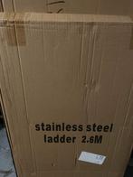 Telescoopladder - Inschuifbaar & Compact! 2,6 m, Nieuw, Ophalen of Verzenden, Ladder, Opvouwbaar of Inschuifbaar