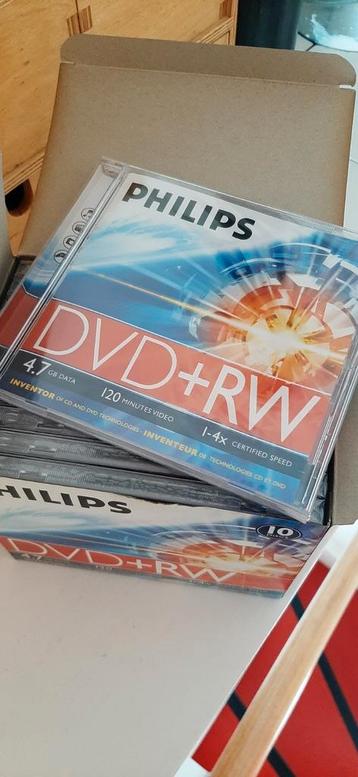 10 nieuwe rewriteable dvds in cellofaan  beschikbaar voor biedingen