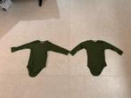 2 groene merino wollen rompers joha maat 80, Kinderen en Baby's, Babykleding | Maat 56, Ophalen of Verzenden, Zo goed als nieuw
