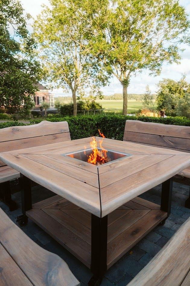 vuurtafel, Tuin en Terras, Vuurtafels, Zo goed als nieuw, Ophalen of Verzenden