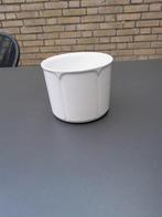 bloempot overbloempot, Rond, Ophalen of Verzenden, Aardewerk, Minder dan 40 cm