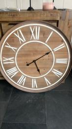 Wandklok hout 80 cm doorsnede, Ophalen, Zo goed als nieuw