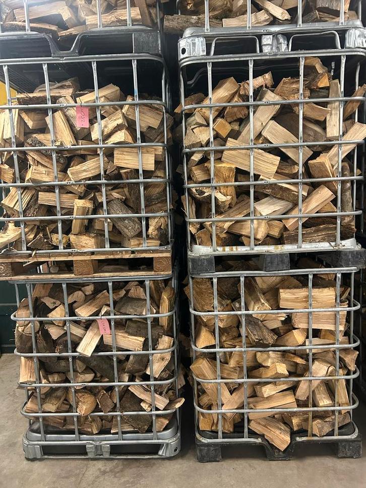 Droge mix van eik beuk en essen, Tuin en Terras, Haardhout, 6 m³ of meer, Ophalen