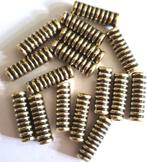 SALE Lange zilverkleur structuur buis kralen 25 mm 20, Hobby en Vrije tijd, Kralen en Sieraden maken, Verzenden, Nieuw, Kraal