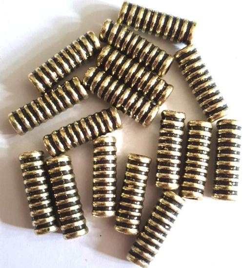 SALE Lange zilverkleur structuur buis kralen 25 mm 20, Hobby en Vrije tijd, Kralen en Sieraden maken, Nieuw, Kraal, Verzenden