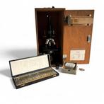 Ernst Leitz microscoop in kist, Ophalen of Verzenden, Gebruikt, Minder dan 400x