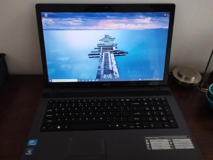 Acer Aspire laptop windows 10, Computers en Software, Windows Laptops, Zo goed als nieuw, 17 inch of meer, SSD, 2 tot 3 Ghz, 4 GB