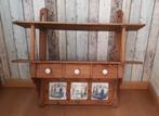 oud houten wandrek of regaal met tegeltjes, Antiek en Kunst, Curiosa en Brocante, Ophalen