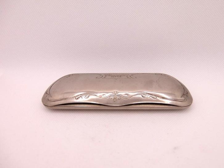 oude antieke brillenkoker Oliver peoples art nouveau, Antiek en Kunst, Curiosa en Brocante, Ophalen of Verzenden