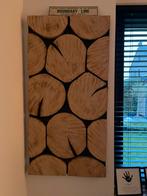2 stuks houten wandpanelen / decoratiepanelen / boomschijven, Ophalen