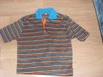 paul shark polo L gestreept blauw geel oranje borstzak, Verzenden, Zo goed als nieuw, Oranje