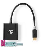 USB Type-C Adapter Cable, Type-C Male - HDMI Female, Black, Audio, Tv en Foto, Audiokabels en Televisiekabels, Nieuw, Ophalen of Verzenden