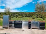Msystem Boretti keuken met massief houten bladen, Ophalen, Gebruikt, Graniet of Steen
