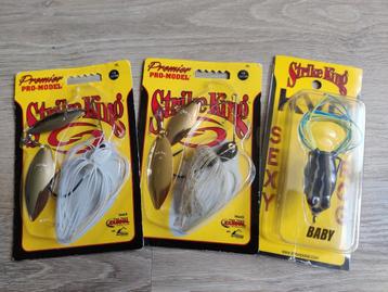 Strike King spinnerbaits en topwater kikker beschikbaar voor biedingen