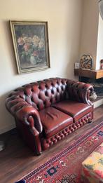 Sfeervolle Chesterfield type 2 zits bank, Ophalen, Gebruikt, Klassiek engels., 150 tot 200 cm