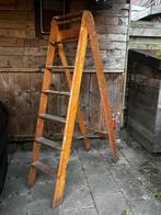 Antieke ladder, Doe-het-zelf en Verbouw, Ophalen, Gebruikt, Trap, Opvouwbaar of Inschuifbaar