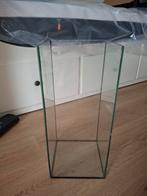 Glazen accubak / terrarium / vissenbak te koop, Dieren en Toebehoren, Vissen | Aquaria en Toebehoren, Ophalen, Leeg aquarium