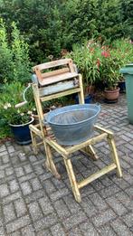 Oud wasrek met mangel en teil, Ophalen of Verzenden