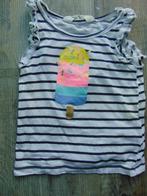 Singlet shirt wit / blauw gestreept ijsje maat 92 H&M topje, Meisje, H&M, Ophalen of Verzenden, Zo goed als nieuw
