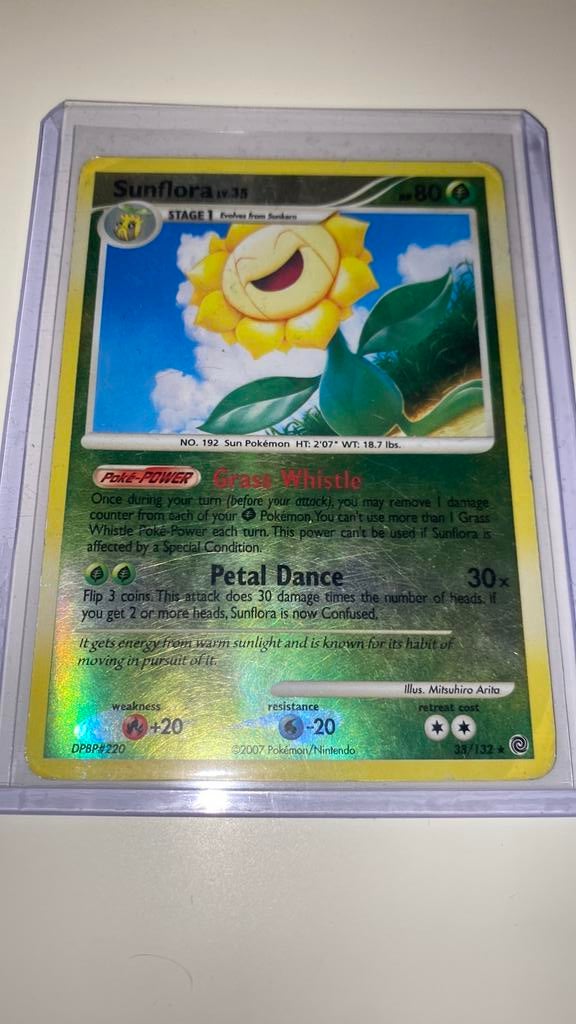 Sunflora 38/132 reverse Holo, Ophalen of Verzenden, Zo goed als nieuw