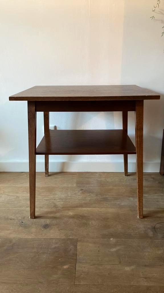 Vintage palissander / pastoe stijl bijzettafel tafeltje, Huis en Inrichting, Tafels | Sidetables, Zo goed als nieuw, 25 tot 50 cm