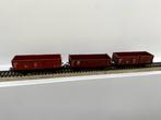 set van 3 Marklin open wagens, Wisselstroom, Wagon, Ophalen of Verzenden, Zo goed als nieuw